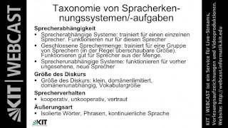 02 Vor und Nachteile Taxonomie von Sprache Variabilität auf Signalebene [upl. by Sutsuj]