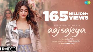 Aaj Sajeya  Official Music Video  Alaya F  Goldie Sohel  Latest Punjabi Songs 2021  Punit [upl. by Aissatsan]