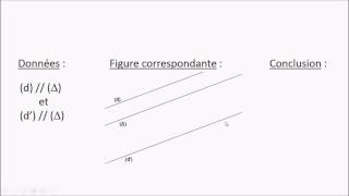 Niveau 6ème  G6  C  Propriétés des droites parallèles et perpendiculares [upl. by Trbor]