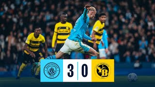 HIGHLIGHTS CITY SECURE SPOT IN ROUND OF 16  Manchester City 30 Young Boys  UEFA Champions League [upl. by Nadual]