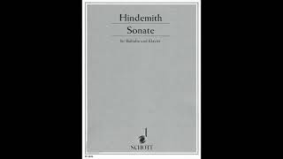 Hindemith Sonata 1st Mov A440 quotKaraoke  Accompanimentquot [upl. by Adnolehs]