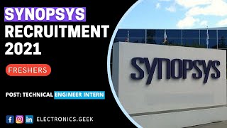 Synopsys Recruitment 2021  OffCampus Drive for fresher  BTechMTech apply now [upl. by Navonod]