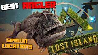 ARK Lost Island  ANGLERFISH  BEST Spawn Locations [upl. by Rogers]