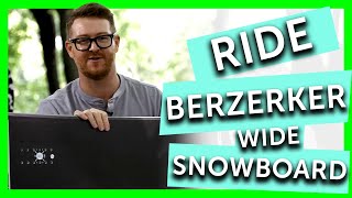 2020 Ride Berzerker Wide Snowboard [upl. by Ayatan]