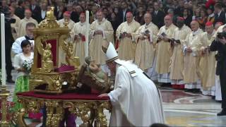 Christmas Midnight Mass with Pope Francis 2014 HD [upl. by Oenire]