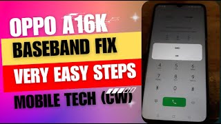 Oppo A16K Baseband Fix amp 2024 Security Update [upl. by Aicek]