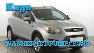 ford kuga washer jet not working pump  bottle and fuse [upl. by Abijah]