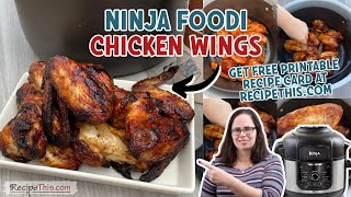 Ninja Foodi Chicken Wings plus sticky barbecue sauce [upl. by Vastha]