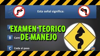 EXAMEN TEORICO DE MANEJO 2024 DMV  LICENCIA DE CONDUCIR EN USA 39 PREGUNTAS CLAVES [upl. by Irvine]