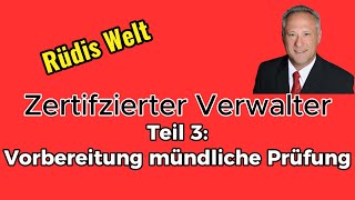 Mündliche Prüfung Zertifizierter Verwalter IHK  Vorbereitung im Selbststudium [upl. by Eelasor]