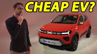 The most affordable EV New Dacia Spring reveal REVIEW [upl. by Allecnirp]