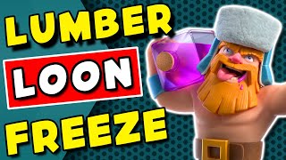 Lumberloon is Back Most powerful deck with Freeze spell  Clash Royale [upl. by Millwater]