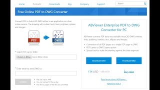 Convert PDF to DWG Online [upl. by Yvad]