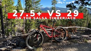 275 vs 29 On The 2021 Salsa Timberjack Hardtail MTB  Testing The Smaller Wheel Size On The CDT [upl. by Sufur]