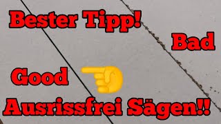 Tipp für die Kreissäge  Spanplatten Ausrisse verringern mit diesem Trick  Bastel Town [upl. by Nuahsal]