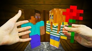 REALISTIC MINECRAFT  STEVE GETS A GIRLFRIEND ❤️ [upl. by Bandur]