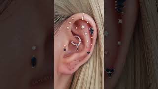 Celestial multiple ear piercing ideas for women [upl. by Largent]