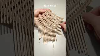 Creative night light corrugated paper and bamboo sticks DIY handmade night light when bamboo [upl. by Enawd]