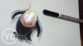 How to draw a brooch [upl. by Malaspina]