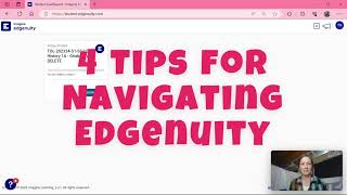 Edgenuity 4 Tips [upl. by Meerek325]