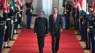 President Obama Welcomes Prime Minister Singh of India [upl. by Laerdna]