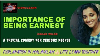 Importance of being earnest  HSA  MA  BA  view2learn [upl. by Hennie905]