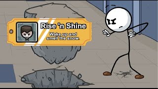 Henry Stickmin  Get the Rise n Shine Medal Find Gary Mann Achievement Fleeing The Complex FtC [upl. by Anirtek]