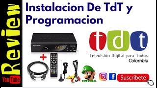 Como Configurar Instalar Un TdT O decodificador TdtTdt 2 Televisión Digital Colombia [upl. by Ahrat]