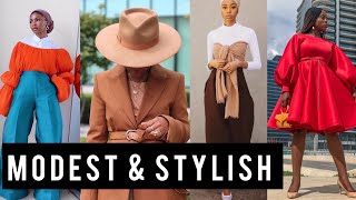 How to Dress Modestly and Stylishly  6 Tips Modest Fashion [upl. by Fotzsyzrk]