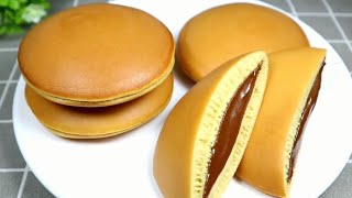 Dorayaki recipe dorayaki chocolate filling without oven [upl. by Nedearb322]