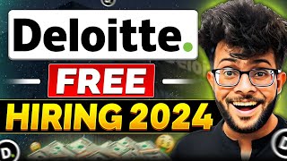 Deloitte OFF Campus FREE Hiring 2024 👨‍💻✅  Eligibility  Paper Pattern  Registration Process [upl. by Enej]