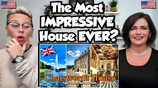 American Couple Reacts Chatsworth House Tour Englands Grand House amp Estate FIRST TIME REACTION [upl. by Airrat200]