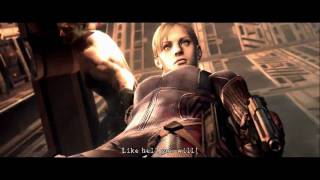 HD Resident Evil 5  Wesker shirtless fighting to Wesker Midnite Cutscenes [upl. by Sigrid160]