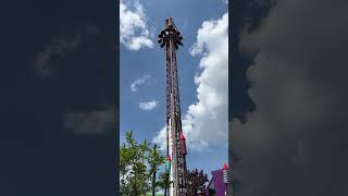 Detonator  drop tower  Thorpe park theme park ThorpeParkOfficial [upl. by Solraced]