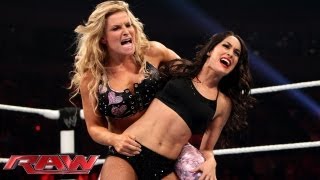 Natalya vs Brie Bella Raw July 29 2013 [upl. by Blackman]