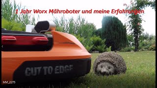 1 Jahr Worx Mähroboter und meine Erfahrungen [upl. by Gillman]