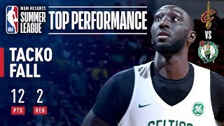 Tacko Fall Scores 12 Points 55 FG In Victory Over Cavs  July 8 2019 [upl. by Hettie736]