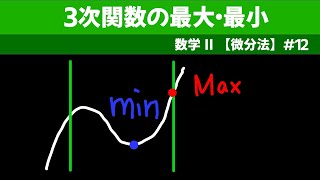 ３次関数の最大・最小【数II 微分法】１２ [upl. by Atnovart]