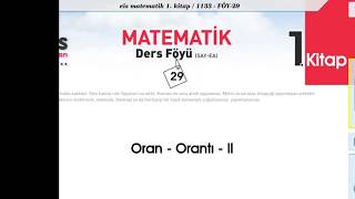 Matematik 1  OranOrantı 2📚 [upl. by Saberio]