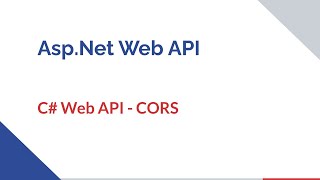 C Web API  CORS [upl. by Cyrillus]