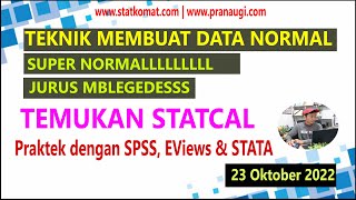 Solusi Mengatasi Data Tidak Berdistribusi Normal 23 Oktober 2022 [upl. by Itoc525]