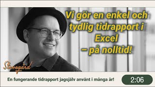 Skapa din egna effektiva tidrapport i Excel  Steg för Steg Guide [upl. by Asp]