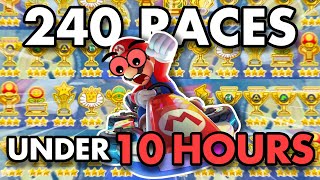 I Beat EVERY Mario Kart 8 Deluxe Race In Under 10 Hours [upl. by Notneiuq]