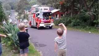 Santa Claus on the Scarborough Fire Truck [upl. by Oigufer]