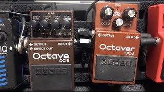 Boss OC2 quotOctaverquot vs OC5 on BASS オクターバー比較） [upl. by Cila]