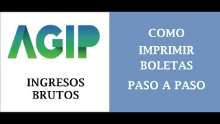 Ingresos Brutos Impresión de boletas  Paso a paso [upl. by Enileve]