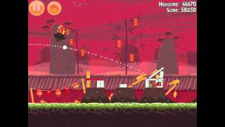 Angry Birds Seasons Year of the Dragon 11 Walkthrough 2012 3 Star [upl. by Deborath571]