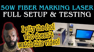 Fiber Laser 50w Cloudray Galvo Metal Marking Engraver 🔥 Unboxing Setup Testing  Unboxing Things [upl. by Jacy510]