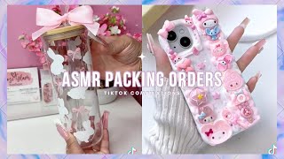 ASMR Packing Orders TikTok Compilation📦💕1 [upl. by Lazes443]