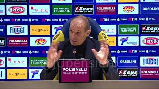 ALLEGRI post FrosinoneJuve 12 conferenza stampa quotFelice di Yildiz lho tolto per Vlahovicquot [upl. by Danziger290]